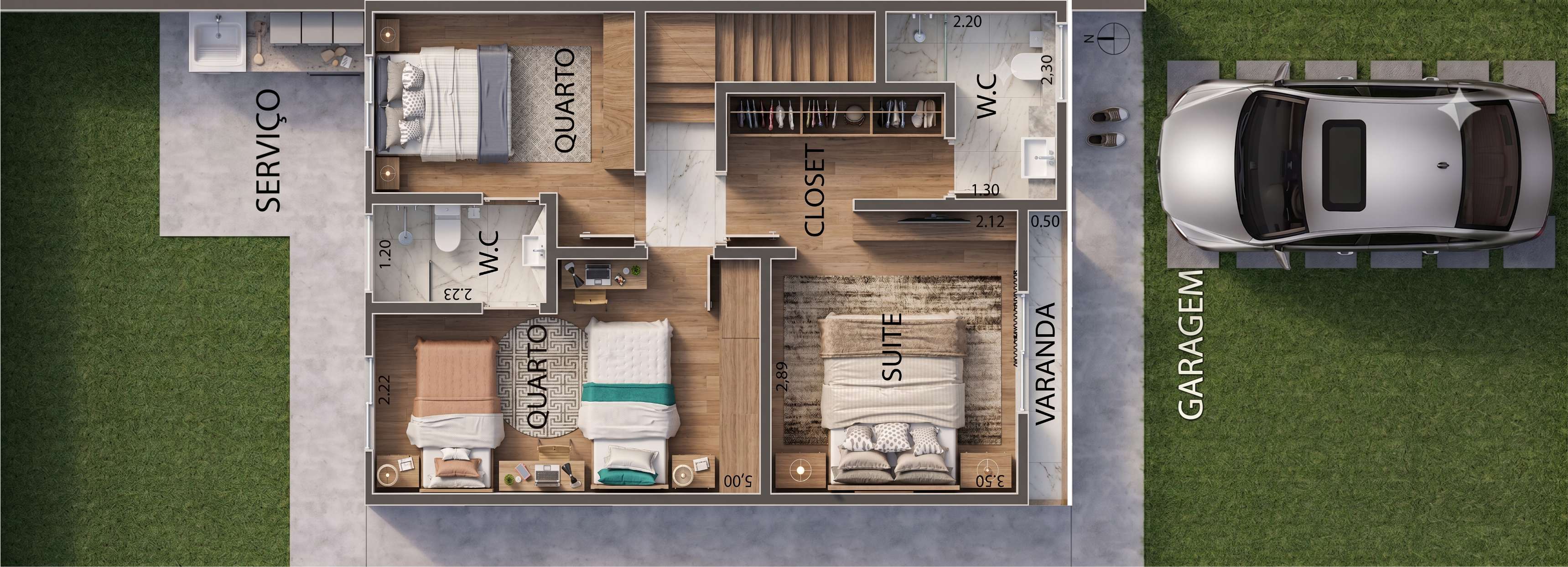 Planta Superior 94m²