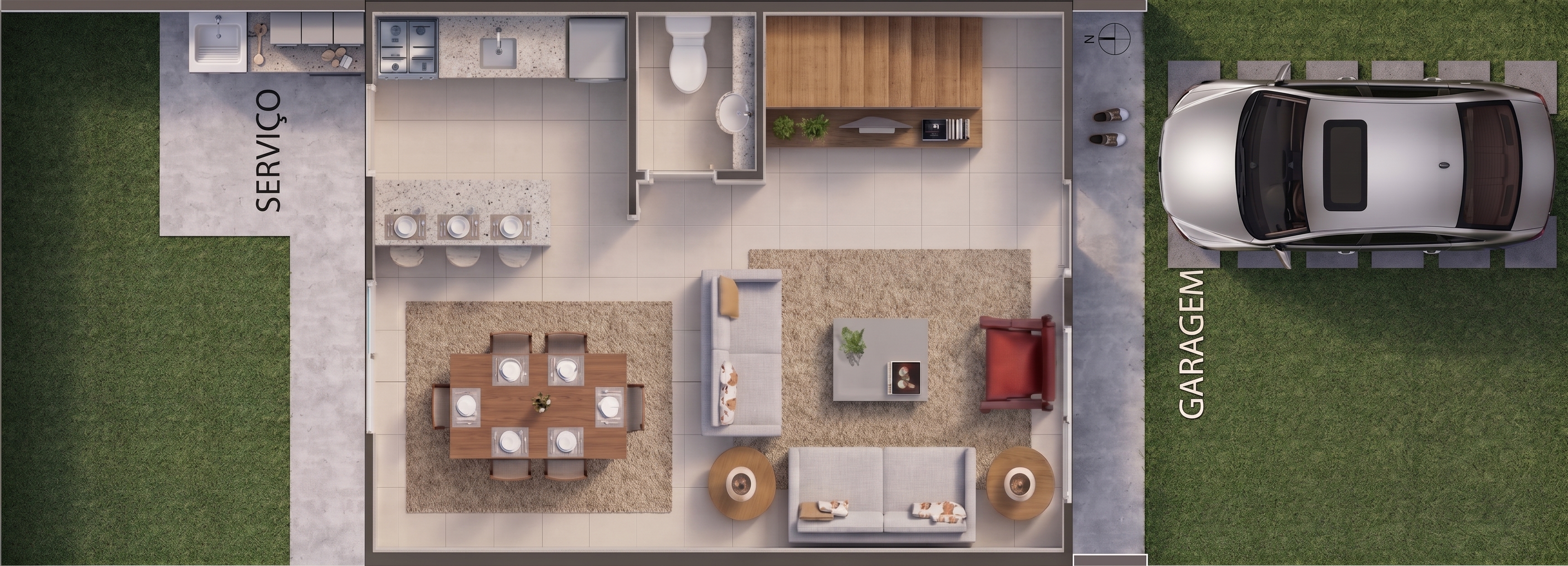 Planta Térreo 86m²
